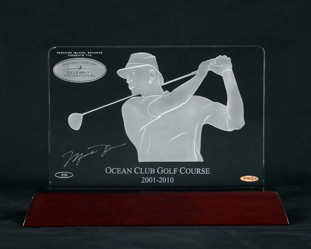 Jordan 1a Michael Jordan UDA-LE Commemorative Glass Etching