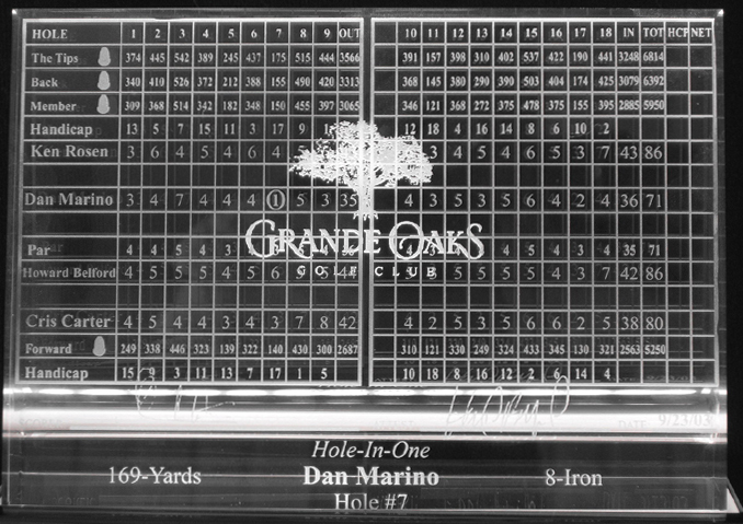 scorecard Dan Marino